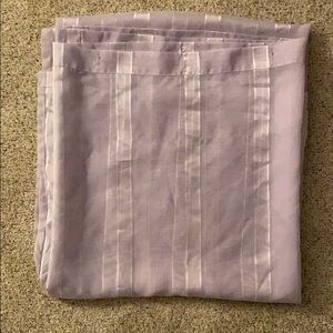 Light purple sheer shower curtain